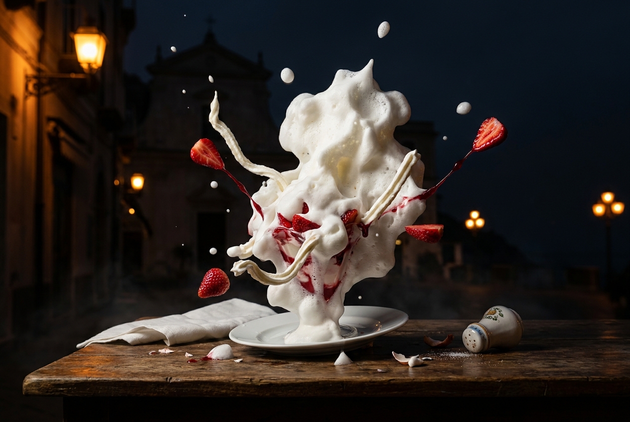 Coppa di fragole e panna